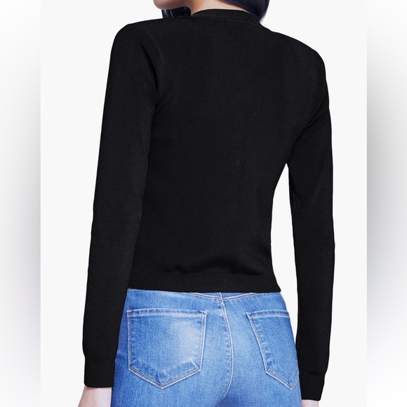 L'Agence Toulouse Black Cardigan NWOT - Picture 4 of 9